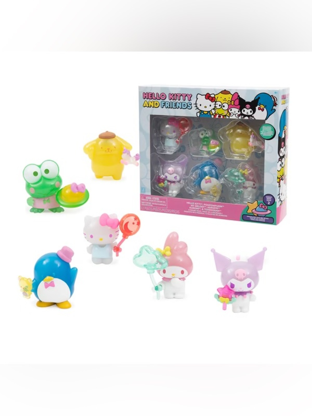 Hello Kitty & Friends Dreamland Series 2 Set of 6 Plastic Figures w Accessories